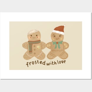 Christmas Frosted Gingerbread Cookies Posters and Art
